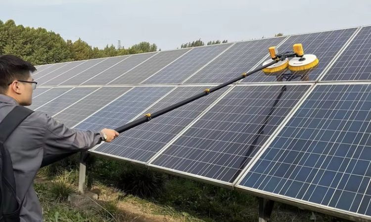 choi lau pin nang luong mat troi (1) chổi lau pin năng lượng mặt trời
